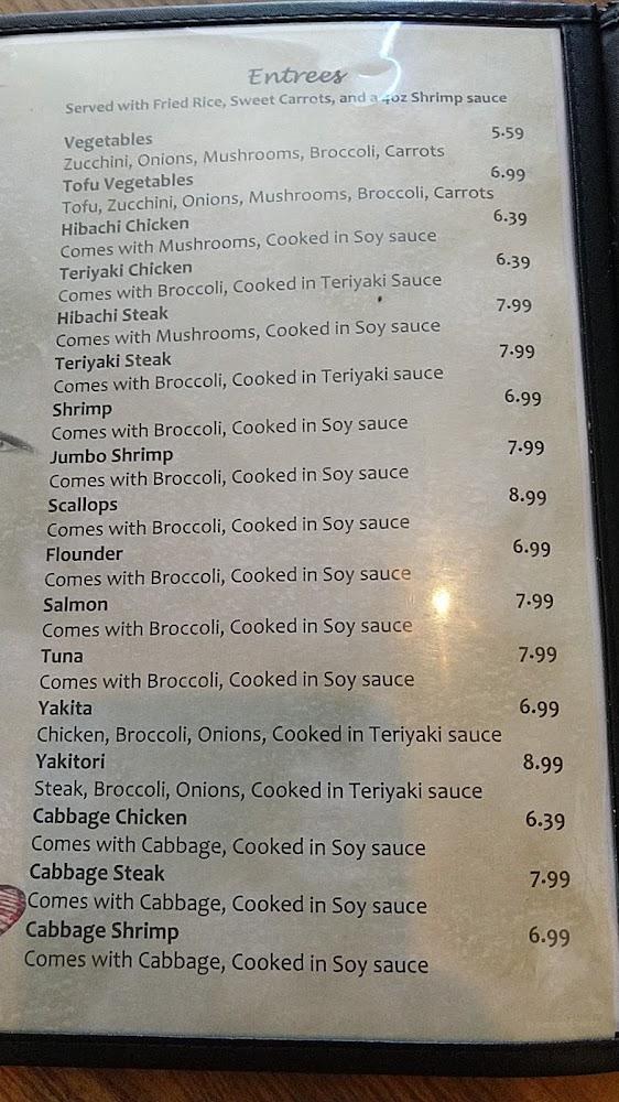 Fuji Japanese Seafood & Steak Menu image 3